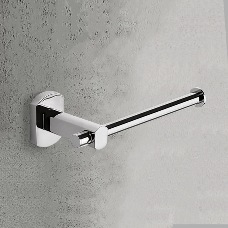 Gedy ED24-13 Contemporary Polished Chrome Toilet Roll Holder